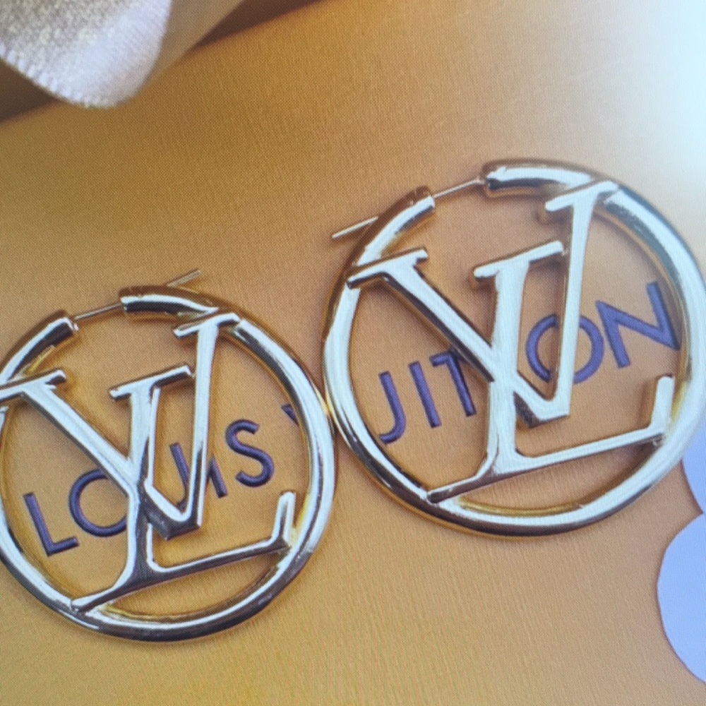 Louis Vuitton Gold Hoop Earrings